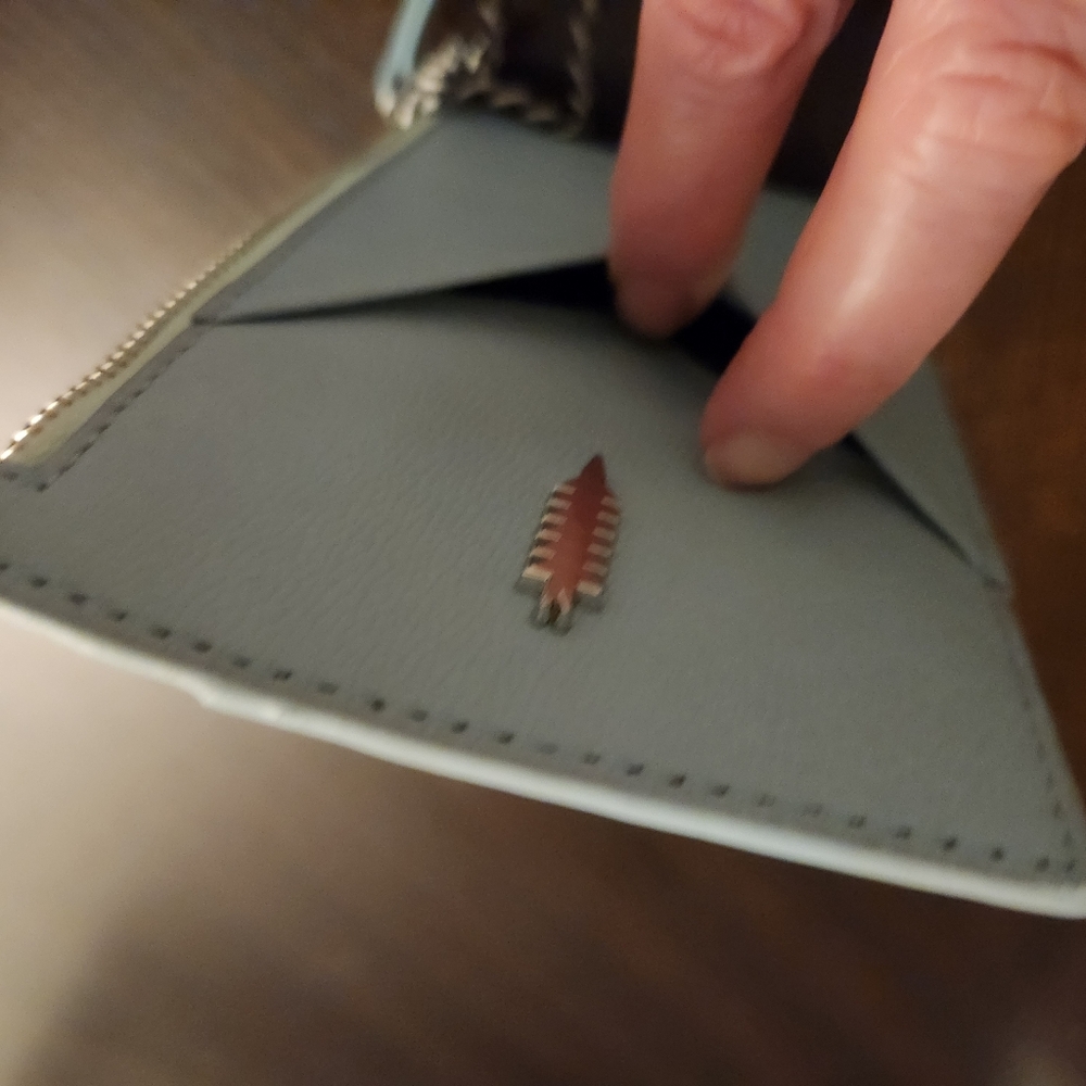 Thacker Blue Leather Wallet - Picture 5 of 6